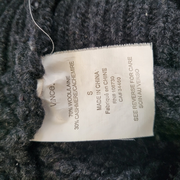 Vince Wool Cashmere Short Sleeve Button Front Cardigan Sweater S - Picture 13 of 13